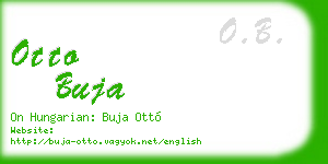 otto buja business card